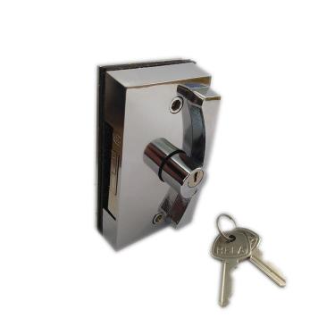 Imagem de 3530 - Fechadura bico de papagaio para porta de correr para vidro temperado blindex - Cromado