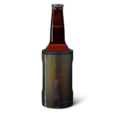 Imagem de BrüMate Hopsulator Bott'l Cooler térmico para garrafas de vidro padrão de 355 ml | Suporte de bebida de aço inoxidável isolado para garrafa de vidro para cerveja e refrigerante (carvão brilhante)