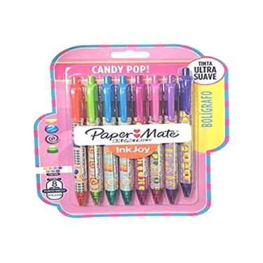 Imagem de BLISTER C/8 CANETA PAPERMATE KM 100 RT CANDY POP SORTIDAS