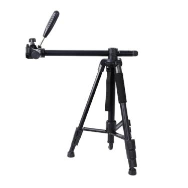 Imagem de Tripé de paisagem de eixo médio M1 Tripé para câmera fotográfica DSLR profissional de 167 cm Tripé telescópico de liga de alumínio para câmera Tripé telescópico de paisagem de eixo médio para celula