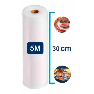 Imagem de Bobina de Saco Embalagem à Vácuo para Seladora com Ranhuras 15/20/25/2