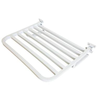 Imagem de Banco Banho Para Parede Dobrável - Assento Idosos 45X70Cm - Loren Meta