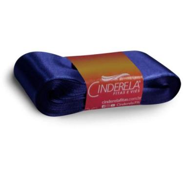 Imagem de Fita de Cetim 38MM X 10M Azul Marinho - Fitas Cinderela