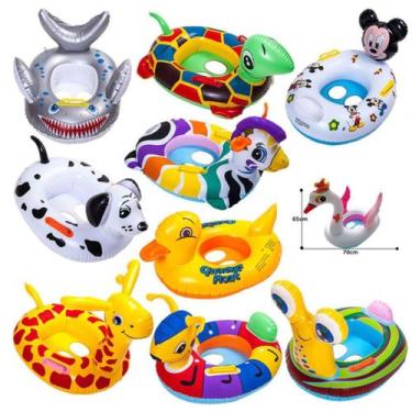 Imagem de Boia Infantil Inflável Pato Tartaruga Modelos Para Bebê Piscina - NoBr