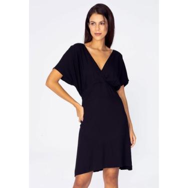 Imagem de Vestido Curto Viscose Elastex nas Costas Preto - Amazonia Vital