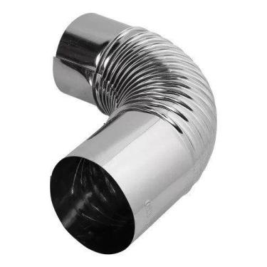 Imagem de Curva Inox 90 Para Fogão a Lenha 115mm - KKL