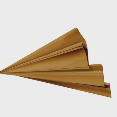 Imagem de Kit 5 Caixas com 45 M Meia Cana Polifort 8mm X 38mm X 3,00m barra Mogno