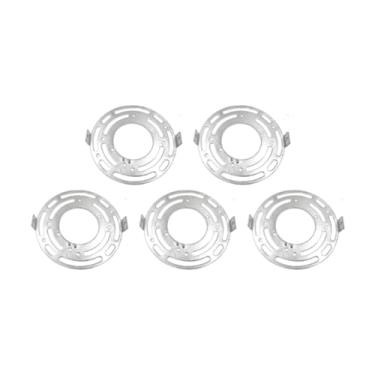 Imagem de Ioensy Suporte de montagem de luminária de 5 peças, placa de barra transversal, placa de teto redonda para montagem de luminária de parede, lustre, arandela, 105 Milímetros
