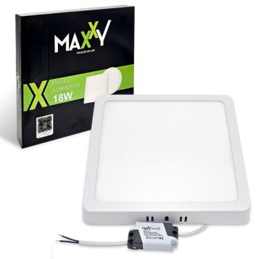 Imagem de Painel Led Plafon Quadrado Sobrepor 18w Branco Luz Neutra