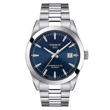Imagem de Tissot Relógio masculino masculino de aço inoxidável cinza T1274071104100