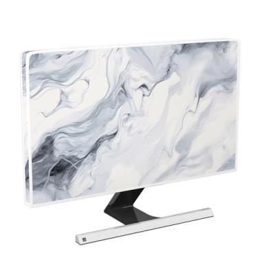 Imagem de Baocicco Capa protetora à prova d'água para monitor de 66, 60, 71 cm, antiestática, à prova de poeira, capa de corpo inteiro para tela de computador compatível com iMac de 26 a 28 polegadas PC