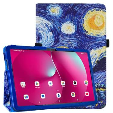 Imagem de DMLuna Capa para T-Mobile Revvl Tab 2 25.7 cm (Modelo: 9185W, versão 2025), capa de couro PU premium Folio com suporte (não serve para REVVL TAB 5G 26.3 cm 2023), Starry Night