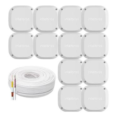 Imagem de Kit Instalação CFTV Profissional 100m de Cabo Coaxial e 12 Caixas de P