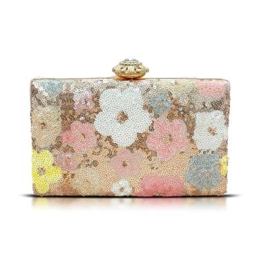 Imagem de Bolsas clutch para mulheres, bolsa de noite com lantejoulas, bolsa tiracolo rígida, bolsa pequena, bolsas para casamento, formatura, festas (estilo 637