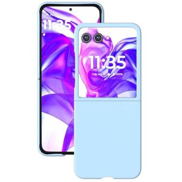 Imagem de Capa Premium para Motorola Razr 50 Ultra - Encaixe Perfeito, Design Elegante, Leve e Fina, Proteção contra Arranhões e Uso Diário - Cor: Azul Claro