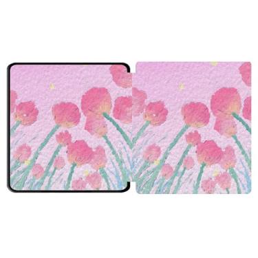 Imagem de Yzlvigrous Capa para Kindle Oasis 9/10ª Geração 2017/2019, Modelo: CW24WI/S8IN4O, TPU de 7 Polegadas TPU Tampa de Casca Traseira com Recurso de Vigília do Sono Automático