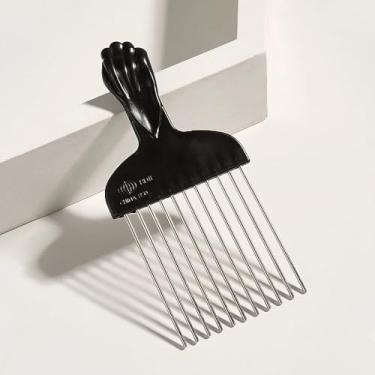 Imagem de Pente de cabeleireiro doméstico para escolher e pentear, preto