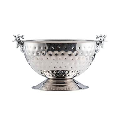 Imagem de Balde de gelo Baldes de gelo para festas, baldes de gelo de aço inoxidável com cabeça de cervo, grande barra de bacia dourada de champanhe KTV, balde de vinho para decoração de alta qualidade