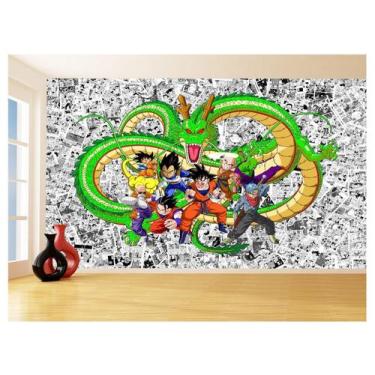 Imagem de Papel De Parede 3D Dragon Ball Goku Vegeta Anime 3,5M Dbz89 - Você Dec