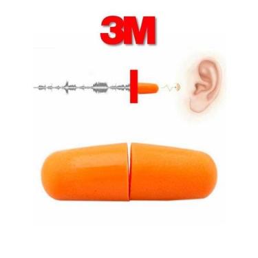 Imagem de Protetor Auricular 3M Espuma Ouvidos Abafador 1 Par