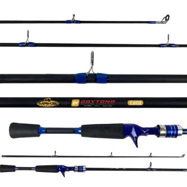 Imagem de Vara Makis Daytona 1,80m Resistente Carretilha Suporta 12kg, Azul