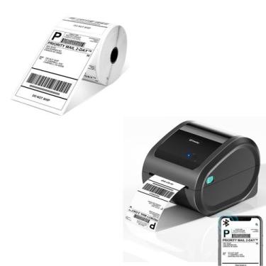 Imagem de Impressora Térmica de Etiquetas Omezizy D520BT Bluetooth - com 1 Rolo