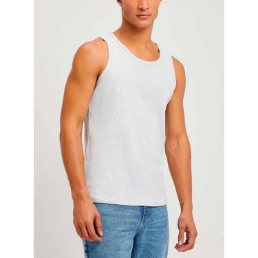 Imagem de Camiseta Regata Hering 015M Masculina Canelada Algodão T. P/XG-Masculino