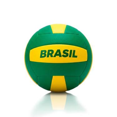 Imagem de Bola De Vôlei Infantil Do Brasil EVA Leve Copa Do Mundo - Lider Brinqu