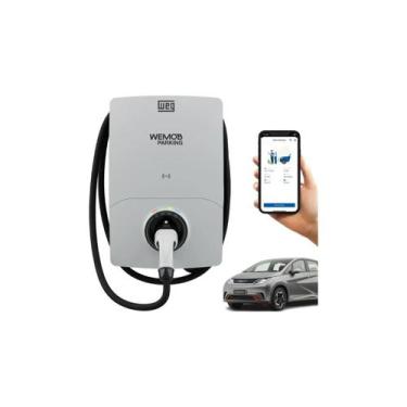 Imagem de Estação Recarga WEG Wemob 23kW WiFi Tipo 2 Carro Elétrico IP65