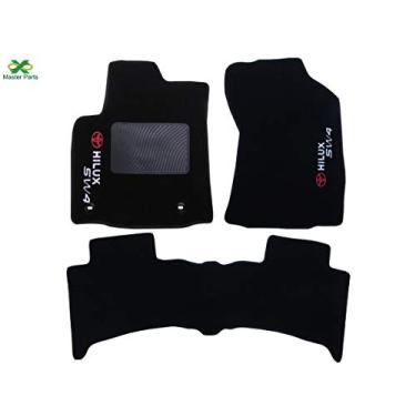 Imagem de Kit Tapete De Carpete Para Hilux Sw4 Modelos 2018 Até 2020 Preto