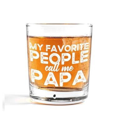 Imagem de Nogrit Copos de uísque My Favorite People Call Me Papa 283,5 g, presentes para o dia dos pais aniversário do filho filha copos de pedras à moda antiga para homens bebendo coquetel vodca escocesa