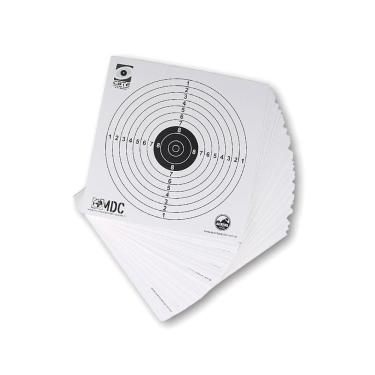Imagem de Alvos Papel Descartáveis Para Carabinas E Pistolas 14x14cm