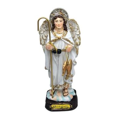 Imagem de Imagem Anjo São Rafael Arcanjo 16cm Resina Anjo Da Cura