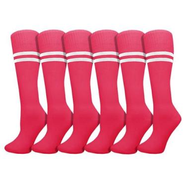 Imagem de Meias de futebol Winterlace para crianças, 6 pares, meninos e meninas,