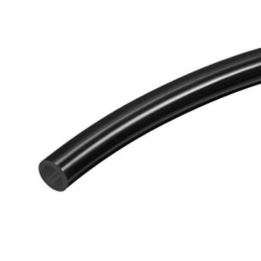 Imagem de uxcell Tubo de ar pneumático, 6 mm (0,24") OD x 4 mm ID 2 m (6,56 pés) tubo de mangueira de compressor de ar de poliuretano PU preto