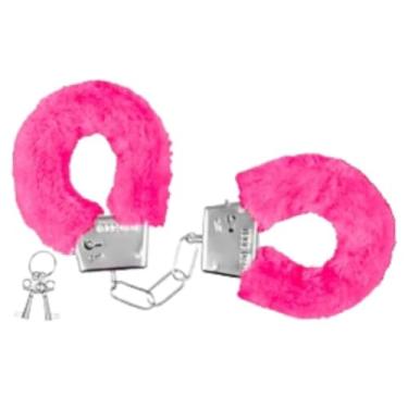 Imagem de Algema De Metal Em Pelúcia Acessórios Sensuais com Pelúcia, Algemas Leves com Chave 5268 (PINK)