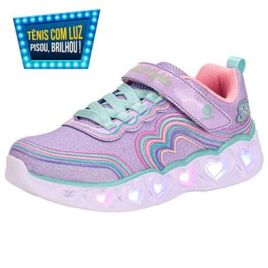 Imagem de Tênis infantil unicorn dreams wishful magic ligths skechers 302299l, L