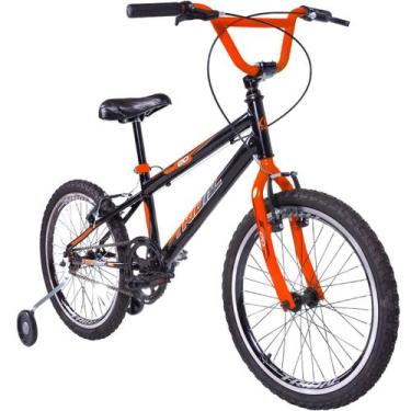 Imagem de Bicicleta Infantil Aro 20 BMX com Roda Lateral Tridal Bike Quadro Aço 