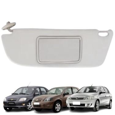 Imagem de Quebra sol corsa classic celta prisma c/ espelho ld esquerdo - NEWTEC