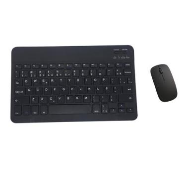 Imagem de Kit Teclado e Mouse Preto Bluetooth PocketBoard para S9FE, S9FE+, S10F