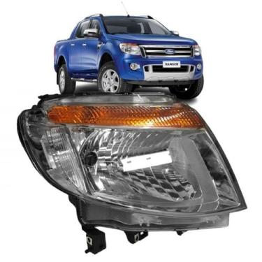 Imagem de Farol Dianteiro Ranger Pick-up 13 14 15 16 Cromado - Automotive Import