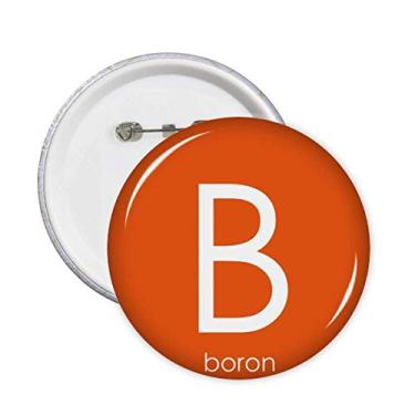 Imagem de Elementos Químicos Tabela de Período Semimetal Boro B Broches Emblema Acessório Decoração 5 peças