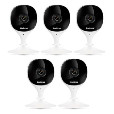 Imagem de kit 5 Câmeras Wi-Fi iMx C Intelbras Visão Superwide e Inteligência Artificial Branca