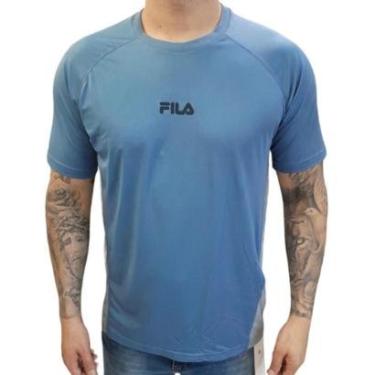 Imagem de Camiseta Fila Blend Mix Masculina - Azul-Masculino