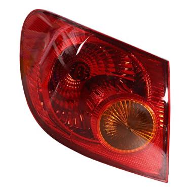 Imagem de labwork Conjunto de lâmpada traseira esquerda lado do motorista LH lente vermelha e substituição da carcaça para Toyota Corolla 2003-2008 traseira externa 8156002290 TO2800154