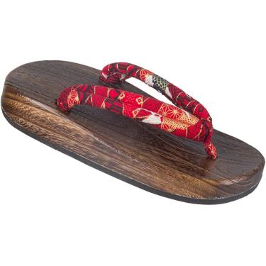 Imagem de Sandálias femininas masculinas japonesas chinelos de madeira tradicional quimono geta sandálias tamancos, chinelos de verão chineses orientais apartamentos femininos sandálias ao ar livre sa