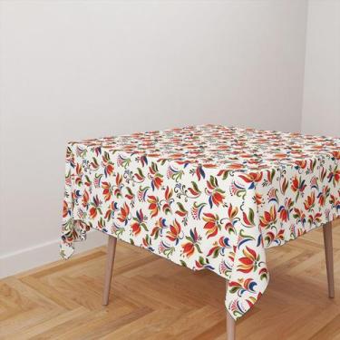 Imagem de Toalha De Mesa Quadrada 4 Lugares Tecido Oxford Floral - Core Decore