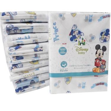 Imagem de Kit Com 2 Manta Cueiro Flanelado Disney 80x80cm - Dugu, Mickey 