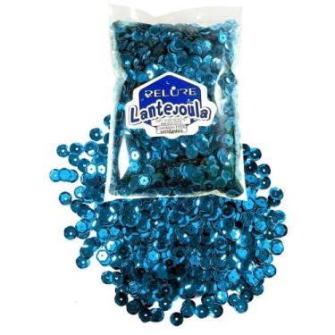 Imagem de Lantejoula Metalizada Azul N06 com 1000 Unidades - Honey