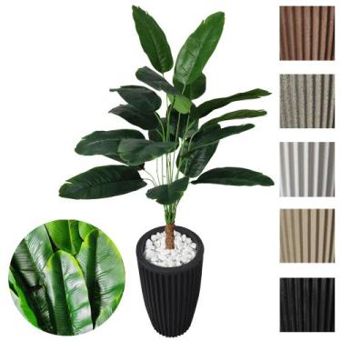 Imagem de Bananeira Ornamental Planta Artificial com Vaso Decoração - Flor de Me